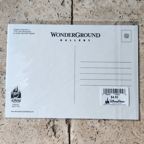 NWT Disney Wonderground Mulan "The Late Blossoms" Postcard - Picture 2 of 3